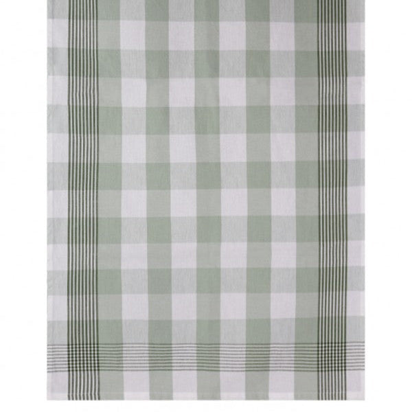 Virtuves dvieļi ESSENTIAL, 100% kokvilna, 260 g/kvm, 50x70 trauku dvielis, rūtiņu, zaļš