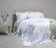 Kokvilnas pārklājs gultai AMBIANCE 250x270 white 100% BCI cotton