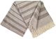 Pleds FARO S (svītrains) beige-brown 140x200  90% merino vilna, 10% kašmirs