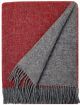 Pleds Tirol red grey 140x200 100% vilna 340g/kvm