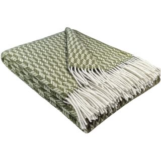 Pleds TIROL W OLIVE 140x200 100% kokvilna