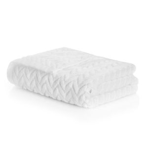 Frotē dvielis CHEVRON 30x50 white 100% kokvilna