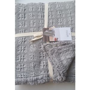 Kokvilnas pleds PICK 130x170 GREY