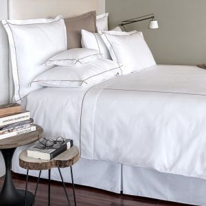 CLASSIC HOTEL 2 spilvendrānas 50x75 white/white (baltās ar baltu apdari)