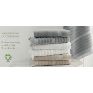 Frotē dvieļi NATURAL beige 100% organiskā kokvilna 360g/kvm
