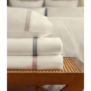 CAETANO 2 spilvendrānas 50x75 white/blue 100% kokvilna Satins 300TC