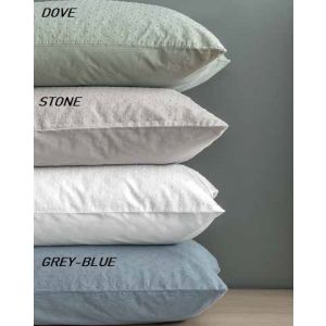 COMPORTA spilvendrāna Oxford 65x65 GREY-BLUE 100% kokvilna žakards