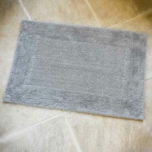 DREAM vannas paklājs 60x90 silver 100% kokvilna 2100g/kvm