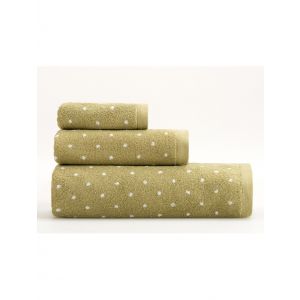 Frotē dvielis Efficience Dots 70x140 OLIVE