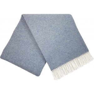 Pleds FARO blue 140x200 90% merino vilna, 10% kašmir