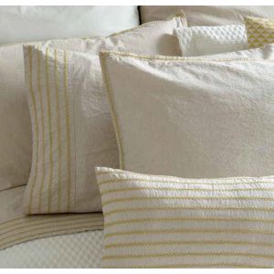 Spilvendrāna FISHBONE 65x65 šambre beige 100% kokvilna