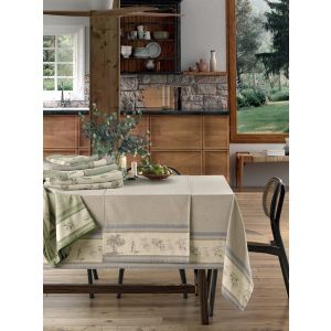 Galdauts OLIVE grey pelēks ar apmali 150x150 100% kokvilna