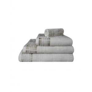 Frotē dvieļi GRID rutiņu beige 100% kokvilna