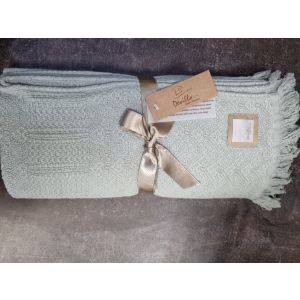 Pleds LACE 130x170 GARDEN 100% kokvilna stonewashed