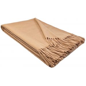 Pleds LUGANO beige 140x200  90% merino vilna, 10% kašmirs