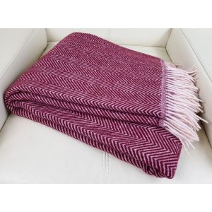Pleds MILANO bordo 140x200 70% merino vilna 30% poliesters