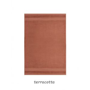 Organiskās kokvilnas dvielis NATURAL 33x50 terracotta