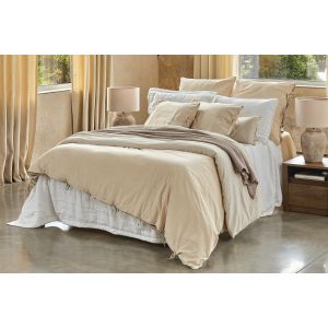 PETRA 2 spilvendrānas OXFORD 65x65 flax