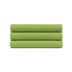 PURE Favo vafeldvielis 50x100 green 100% kokvilna