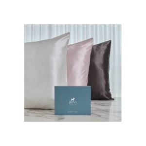 Zīda spilvendrāna SIMPLY SILK 50x75 dark grey