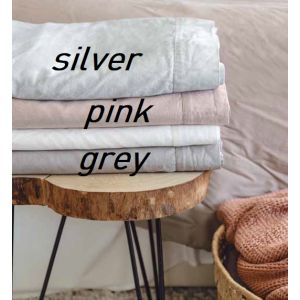 TRIBRECA segas pārvalks 140x200 PINK  Washed sateen 100% kokvilna