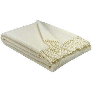 Pleds Tirol V CREAMWHITE 140x200 100% vilna 340g/kvm