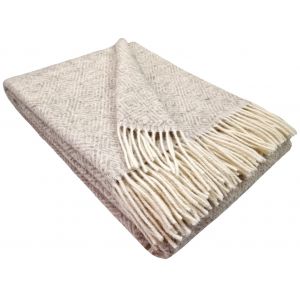Pleds Tirol V TAUPE 140x200 100% vilna 340g/kvm