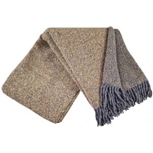 Vilnas pleds Venice Bucle 140x200 grey beige 100% vilna