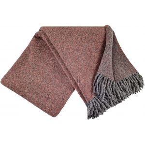 Vilnas pleds Venice Bucle 140x200 DF grey/mauve 100% vilna