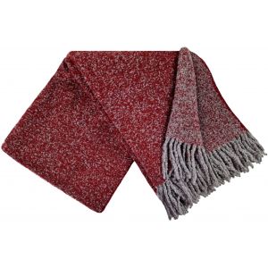 Vilnas pleds Venice Bucle 140x200 DF grey/red 100% vilna